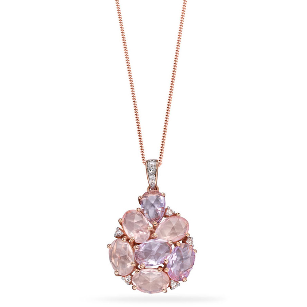 Rose Quartz Necklace | Gemstone Jewellery 
