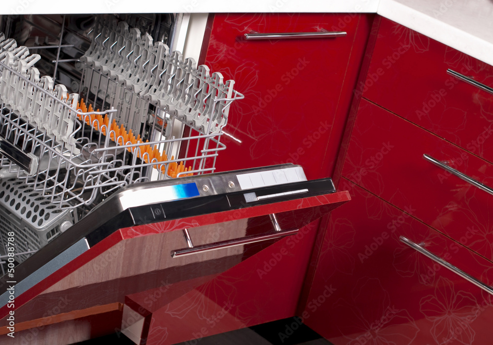 Image of a built in dishwasher